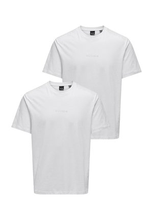 2-PACK WEICHES RUNDHALS  KOMFORT - T-Shirt print - weiß