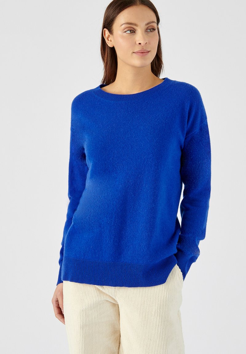 Damart PULL COL ROND EN PUR - Trui - bleu porcelaine