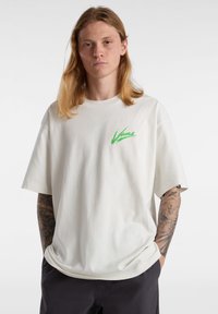 Vans BRUSH SCRIPT LOOSE FIT - T-Shirt print - marshmallow