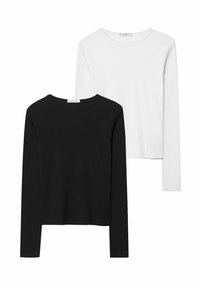PACK OF 2 - Top s dlouhým rukávem - white