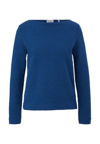 s.Oliver MIT MUSTERSTRUKTUR - Sweatshirt - ozeanblau
