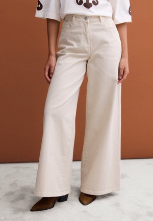 PIOMBO, WIDE-LEG TROUSERS - Wide Leg - off-white