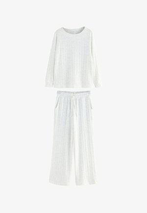 Next, COSY LONG SLEEVE SET - Nattøj sæt - white