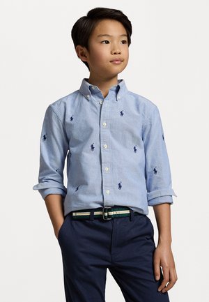 POLO PONY COTTON OXFORD SHIRT - Ing - blue