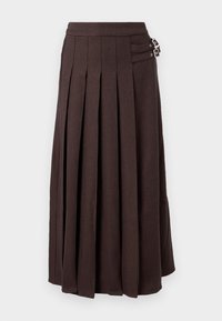 VMHELGA SKIRT - Plisséskjørt - chocolate torte