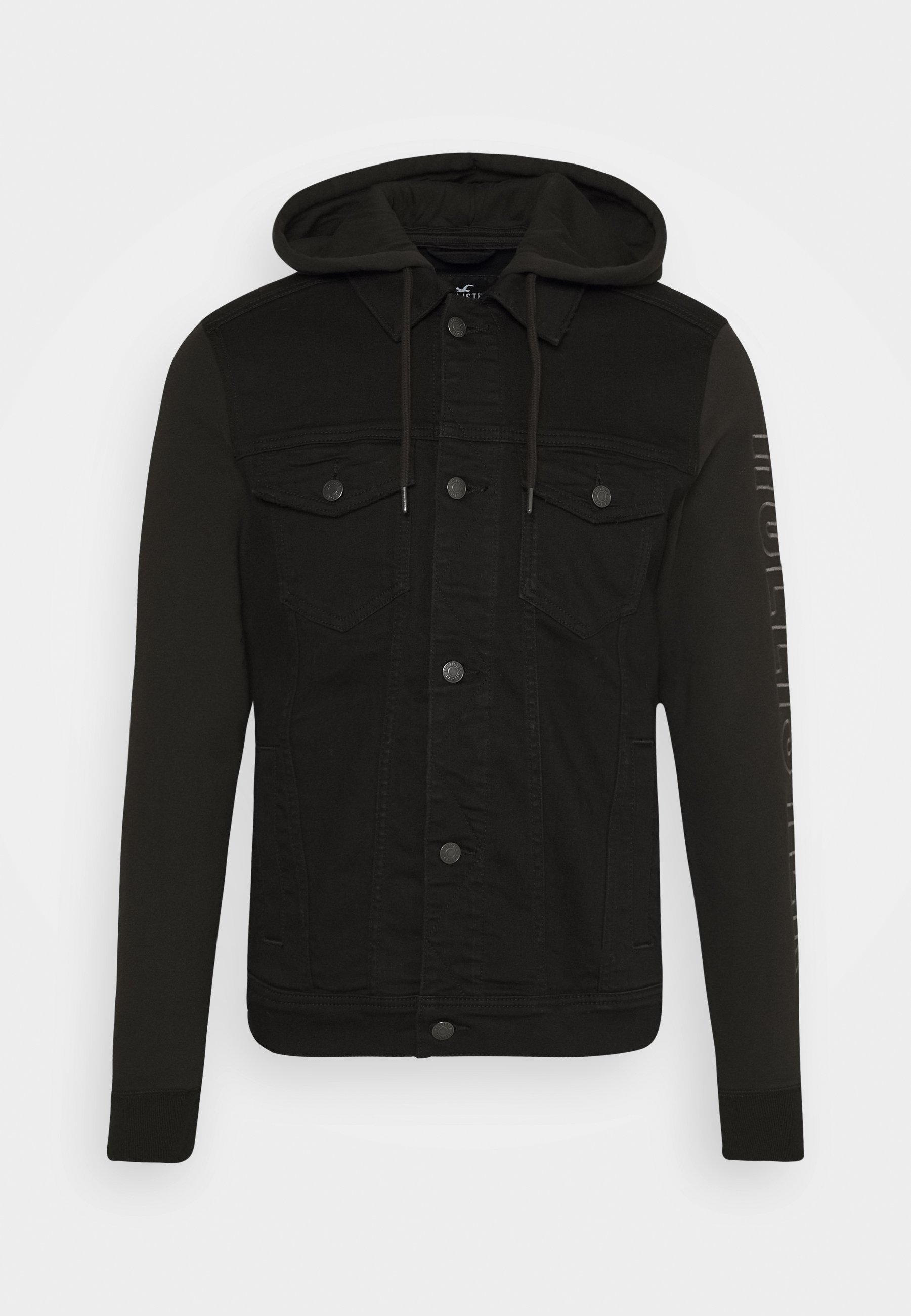 hollister black sherpa jacket