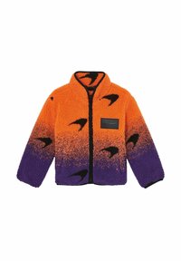 Reiss REISS DRIFT UNISEX FIT MCLAREN F1 TEAM OMBRÉ FLEECE JACKET - Fliisjakk - papaya orange/purple