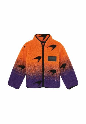 REISS DRIFT UNISEX FIT MCLAREN F1 TEAM OMBRÉ FLEECE JACKET - Fleecejas - papaya orange/purple