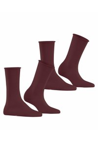 Esprit BASIC PURE 2-PACK - Sokken - shadow red