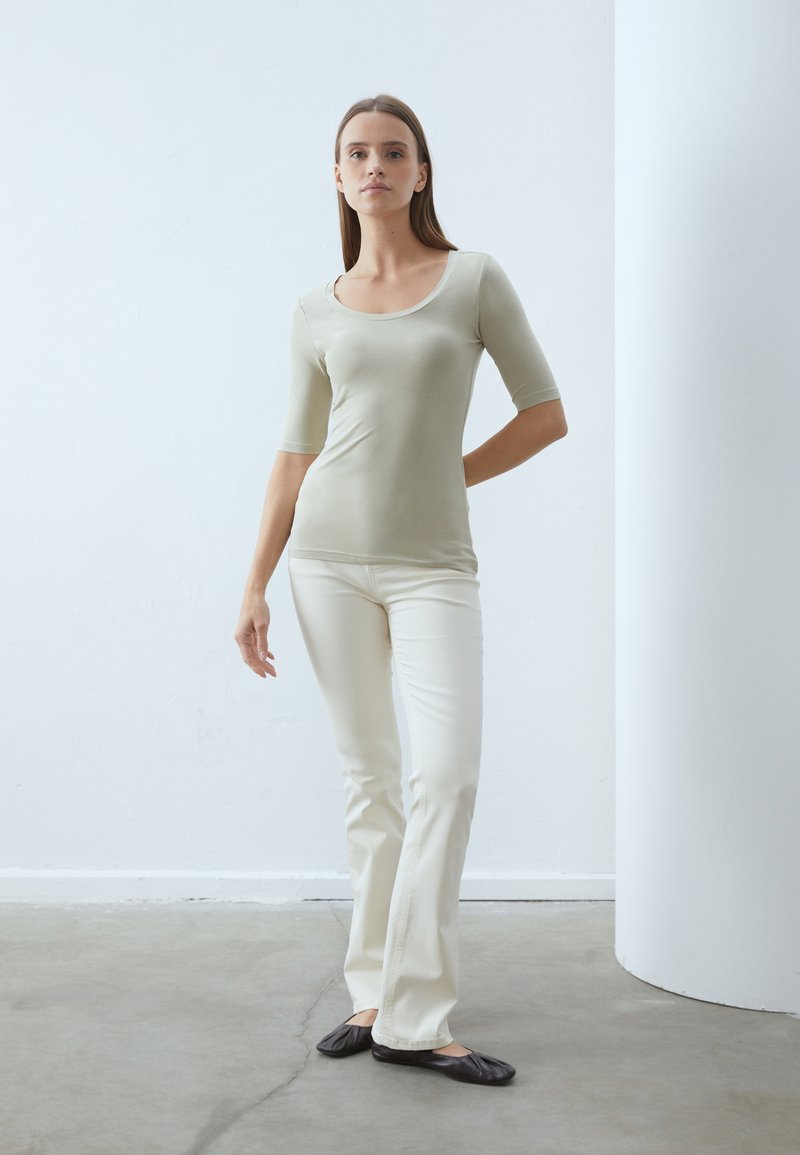 Anna Field 2 PACK - T-shirt - bas - light green/brown