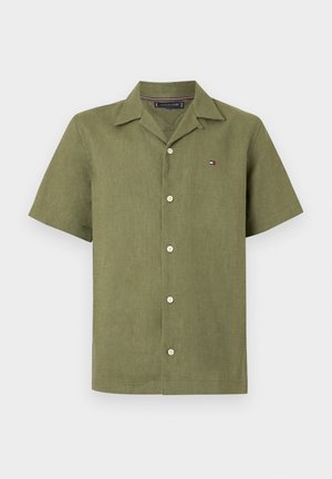Tommy Hilfiger, AMP - Vapaa-ajan kauluspaita - dark artichoke