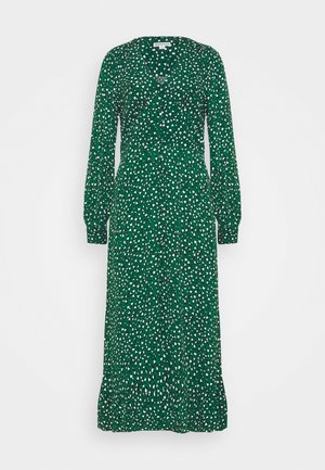 LEOPARD MIDI DRESS - Day dress - green
