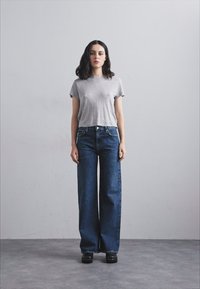 Agolde HARPER - Blugi loose fit - tempo dark marble indigo