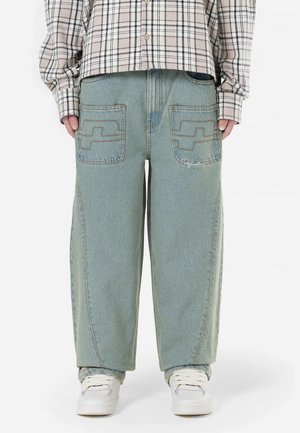 Loose-jeans - blue denim