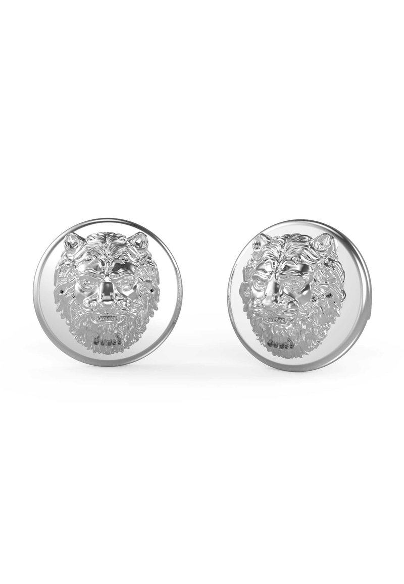 Guess LION KING - Earrings - silberfarben