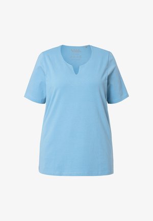 Ulla Popken, A-LINIE HALBARM - T-shirt imprimé - pale petrol