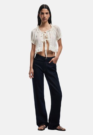 CROP - Blouse - beige