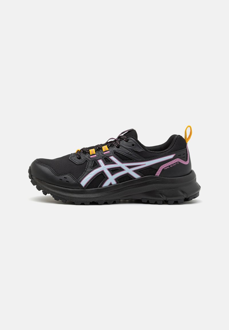 ASICS TRAIL SCOUT 3 - Løpesko for mark - black/light blue