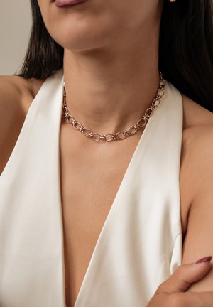 Hey Happiness, TEXTURED LINK - Necklace - rose gold-coloured