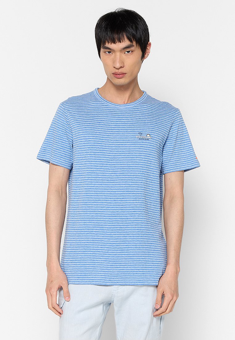 NZA New Zealand Auckland T-shirt print lichtblauw