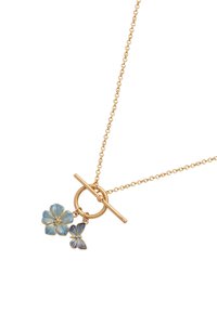 FABLE ENGLAND BUTTERFLY & FLOWER - Ketting - blue gold-coloured