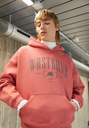 AXIS HOODIE UNISEX - Kapuzenpullover - mineral red