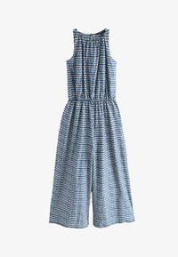 Vybráno, blue geometric print