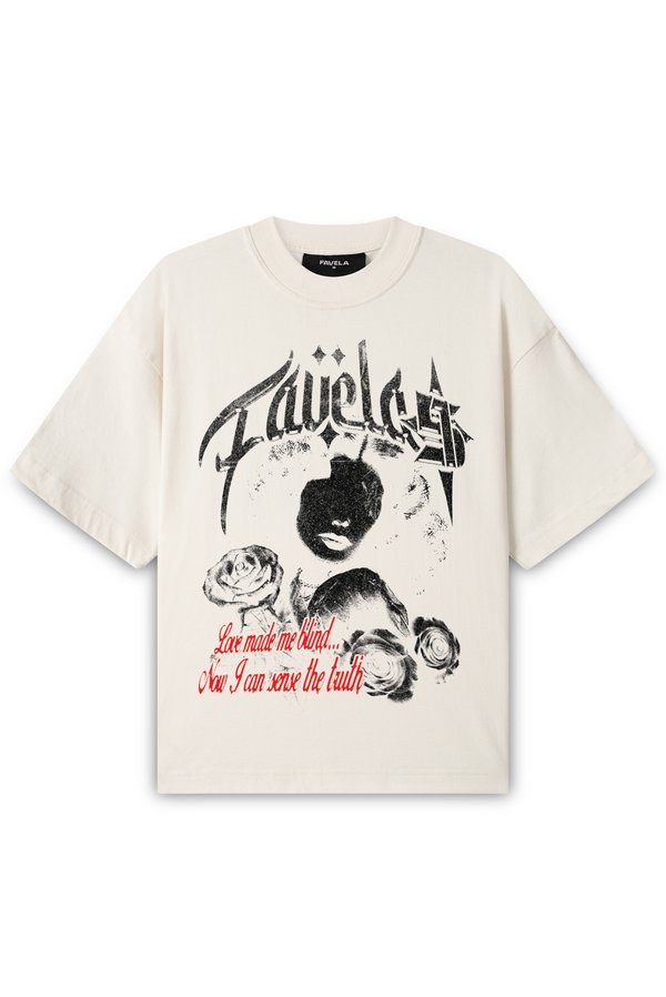 BLIND LOVE UNISEX - Print T-shirt - vanilla2