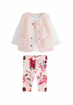 REGULAR FIT - 3 PIECE PRINTED SET   - Weste - pink