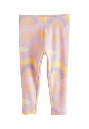 Next Leggings - peach pink rainbow