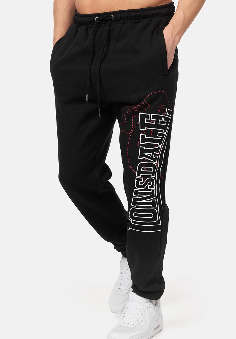 Lonsdale - NORMALE PASSFORM DARTFORD - Jogginghose - black, Vergrößern
