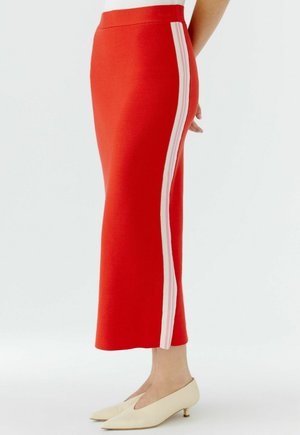 Jupe crayon - high risk red