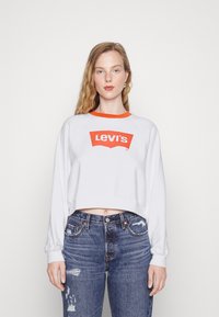 Levi's® - VINTAGE RAGLAN CREW - Ikdienas džemperis - bright white/orange rust Miniatūras attēls 1