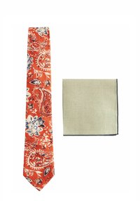 Next SET - REGULAR FIT - Díszzsebkendő - batik orange neutral brown
