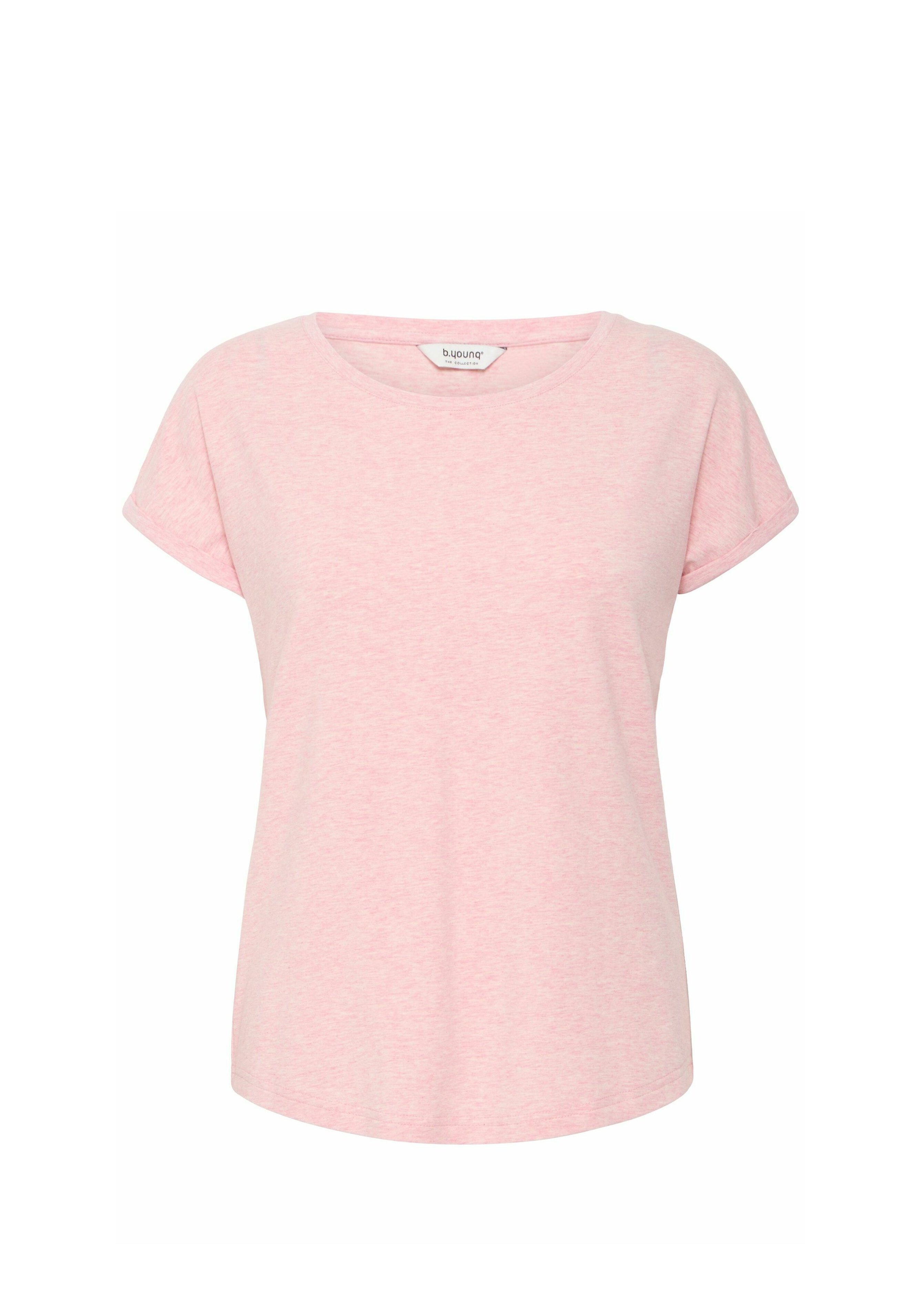 売れ筋商品|||ビーヤング Tシャツ レディース トップス BYMMMORLA - Basic T-shirt - roseate spoonbill mix b.young BYMMMORLA - T-shirt basic - roseate spoonbill mix