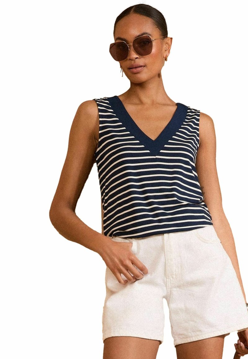 Love & Roses REGULAR FIT V NECK - Viršus - navy