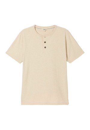 FatFace, REGULAR FIT - SHORT SLEEVE WOODSIDE HENLEY  . - Lihtne T-särk - natural