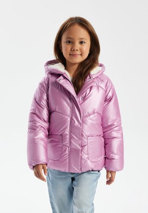 METALIC PUFFER WITH WARM LINING - Zimska jakna - pink