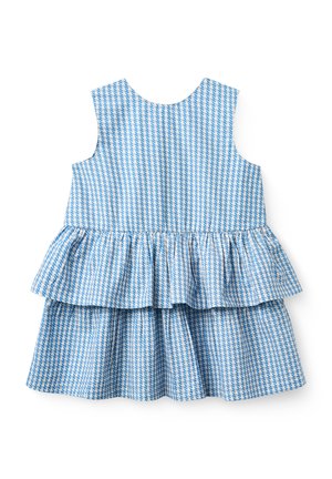 Copenhagen Colors HOUNDSTOOTH - Freizeitkleid - blue