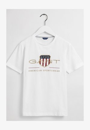 ARCHIVE SHIELD UNISEX - T-shirt med print - white