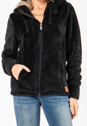 Fleecová bunda - black