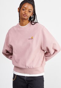 Carhartt WIP AMERICAN SCRIPT - Mikina - glassy pink