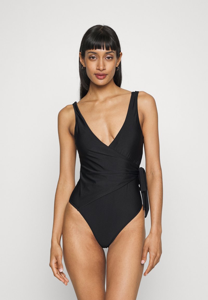 ONLY ONLJULIE WRAP TIE SWIMSUIT Bañador black/negro Zalando.es