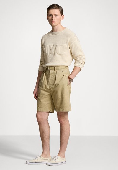 Polo Ralph Lauren NYC COTTON LINEN JUMPER - Jumper - cream