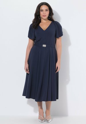 FLUTTER CAP SLEEVE - Robe de jour - marine