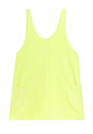 Robe en jean - jaune fluo