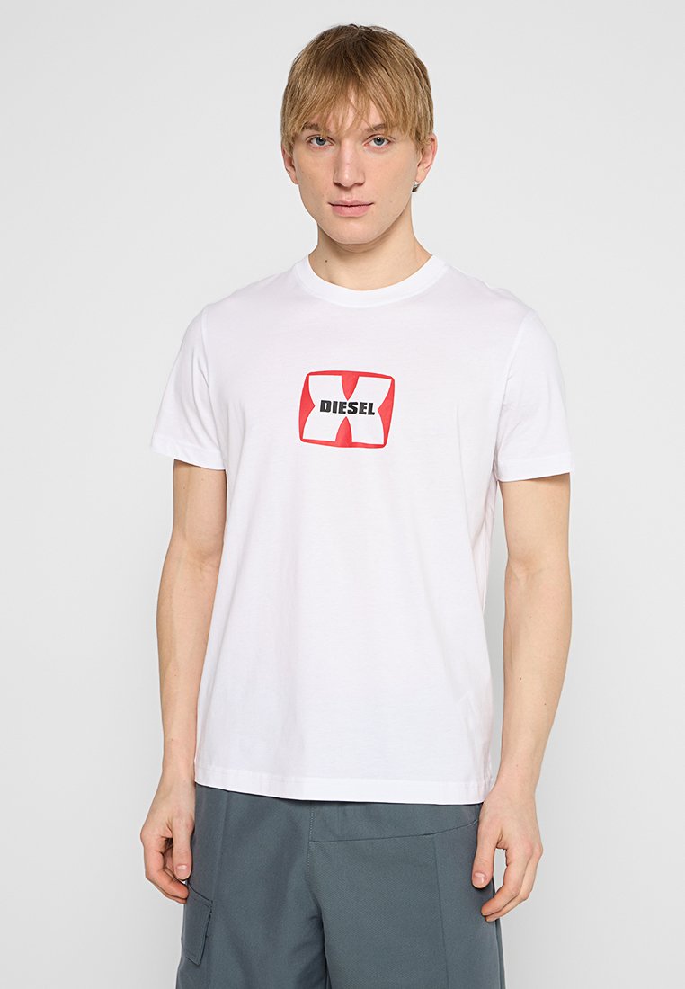Diesel T-shirt print wit