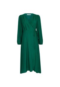 Desires ASTRA LONG SLEEVE MIDCALF - Denné šaty - simply green