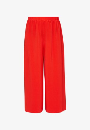 s.Oliver, RELAXED MIT PLISSEEFALTEN - Broek - dunkelorange