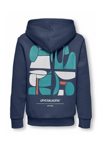 ONLY & SONS junior HOODIE OSJCERES SWEATSHIRT - Sweat à capuche - oceana